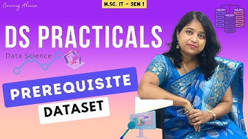 Prerequisite - Softwares & VKHG DataSet || Sem 1 || MSc.IT