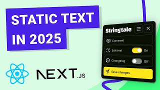 Web Devs: Static Text in 2025? Simplify React & Next.js Workflows