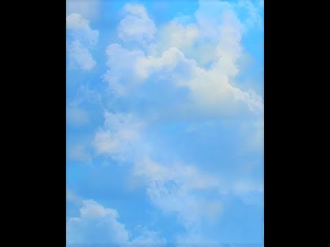 How to paint soft (instant) clouds by doing this,  Acrylic Painting for beginners