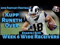 2019 Fantasy Football Advice - Week 6 Wide Receivers - Start or Sit? Every Match Up