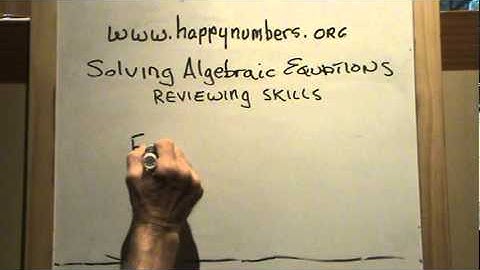 Algebraic Equations Applying Your Skills