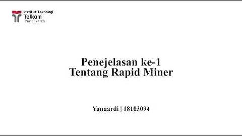 (Data Mining) Tutorial Penggunaan RapidMiner Menggunakan Metode K-Means dan C.45