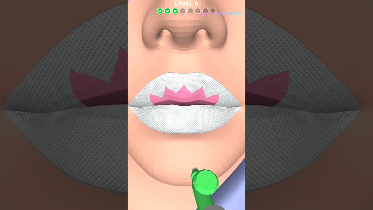 Lip Art 3D - Funny Pineapple Lips - Game Play