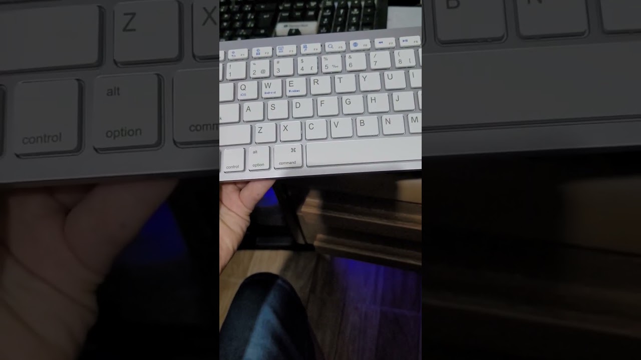 Meu teclado slim para tablet, via wireless/bluetooth