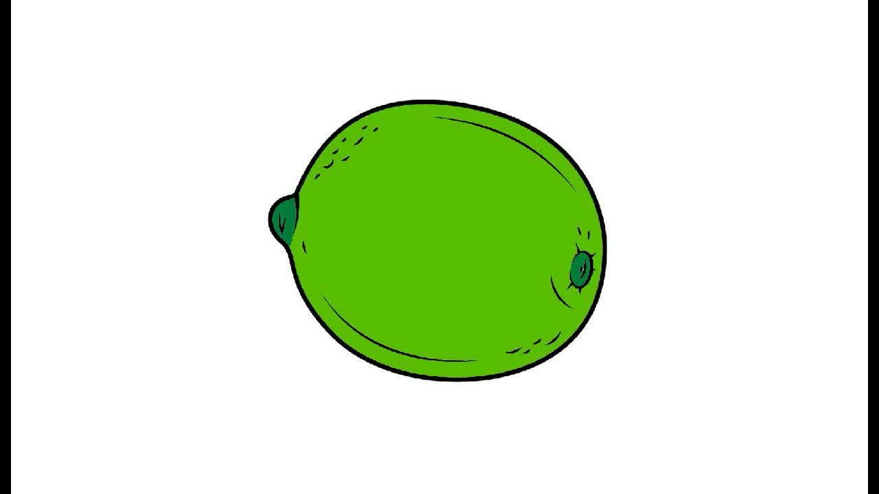 Как нарисовать лайм карандашом