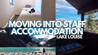 moving in + staff accommodation apartment tour (Lake Louise, Canada)