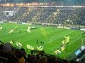 Fußball Borussia dortmund fans, amazing atmosphere in the Signal Iduna Park . Pure Sound .