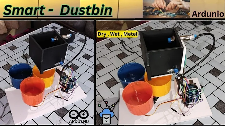 ♻️ DIY Smart Dustbin for Dry, Wet & Metal Waste | Automatic Waste Segregation System 🗑️