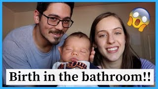 ACCIDENTAL HOME BIRTH!! Dad caught the baby | BIRTH STORY