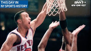 On This Day: John Starks posterized Michael Jordan | New York Post Sports