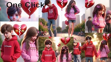 Breakup day photo editing in ai | social media image creator | one click photo editing.