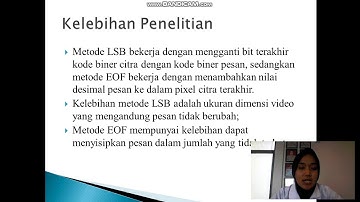 Steganografi Pada Video Menggunakan Metode Least Significant Bit LSB Dan End Of File EOF