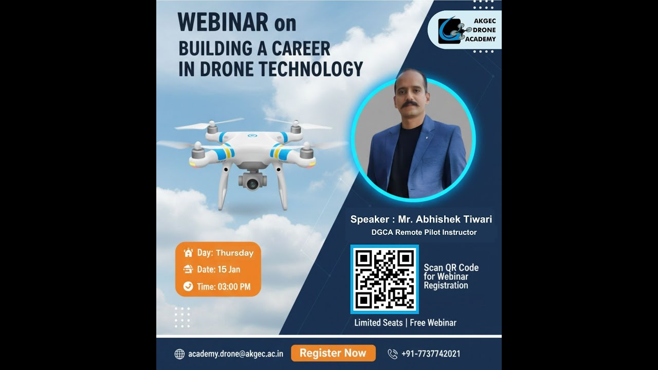 BUILDING A CAREER IN DRONE TECHNOLOGY | MR. ABHISHEK TIWARI | AKGEC