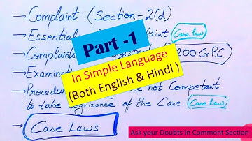 Section - 2(d) /Complaint