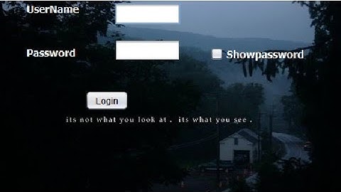 Login Form using Java swing and jdbc connectivity!