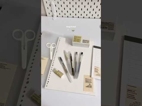 MUJI Haul Stationery Must Haves Muji Mujistationery Backtoschool Study Desk Shorts