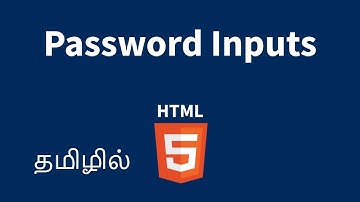 HTML Form Password Input Field Explained in Tamil