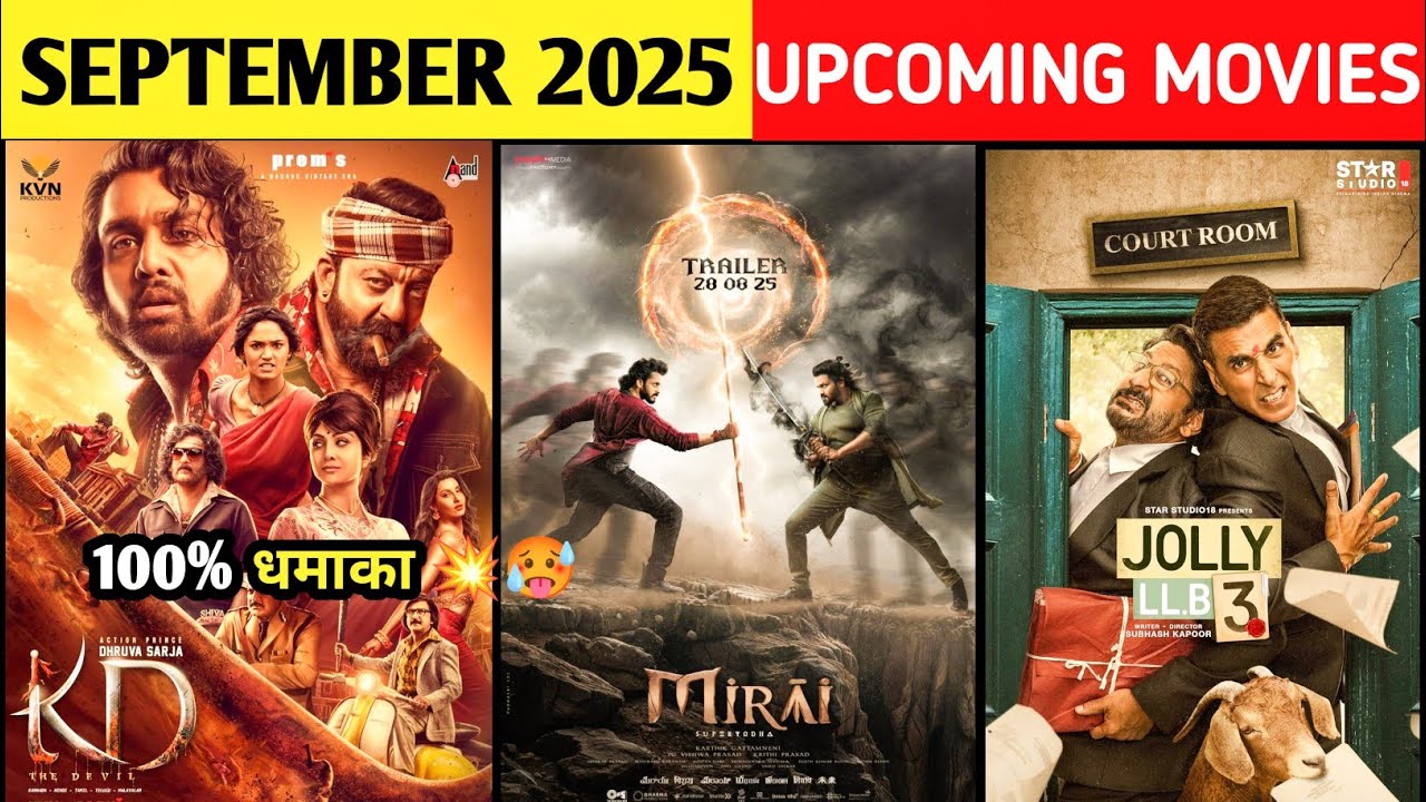 September 2025 Upcoming Bollywood & South Movies l Upcoming Movies in ...
