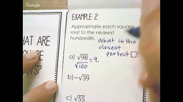 Square Roots Foldable 2