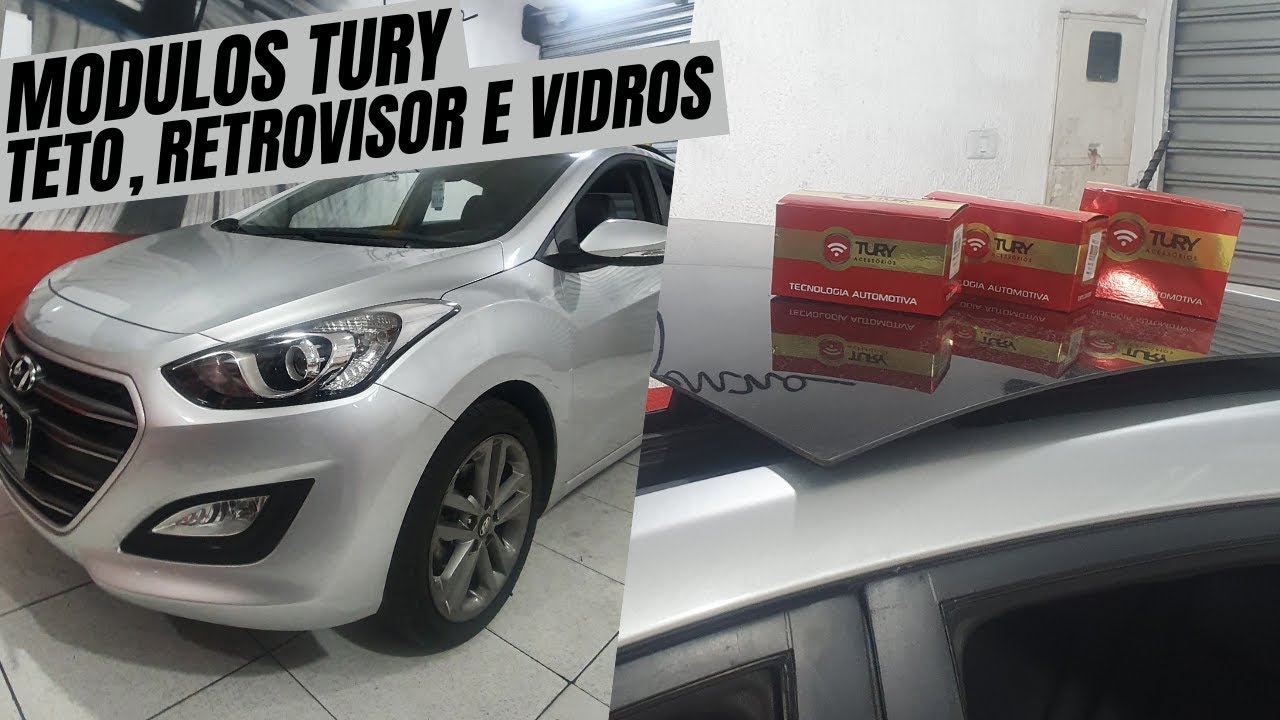 INSTALAÇÃO MODULOS  DE CONFORTO TURY - REBATIMENTO DOS RETROVISORES / TETO / VIDROS