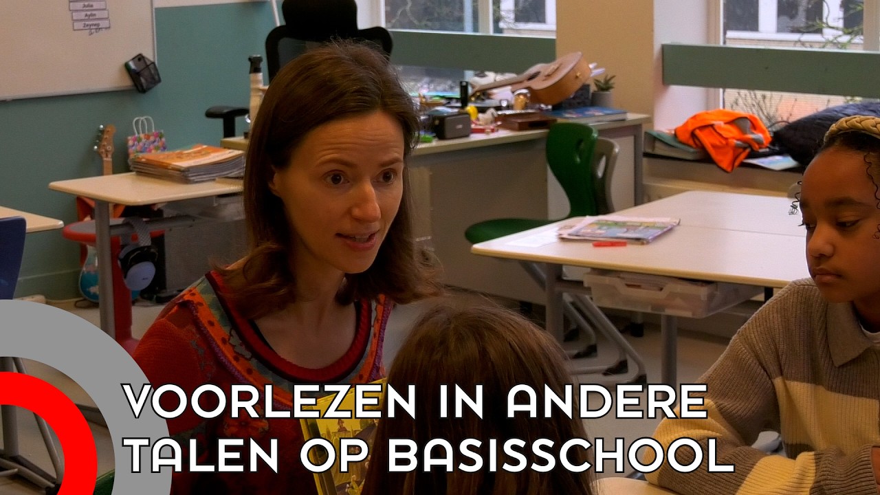 Voorlezen in andere talen op internationale school in Eindhoven