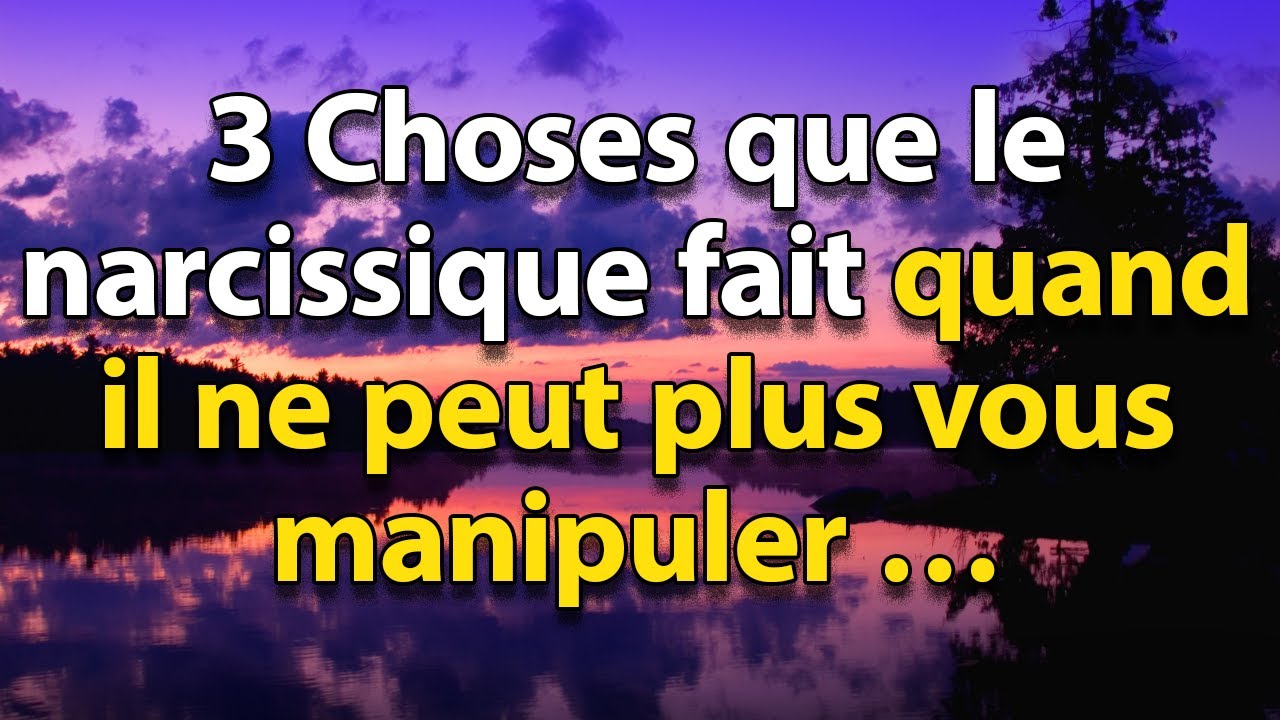 Voici 3 choses que le narcissique fait QUAND IL NE PEUT PLUS TE MANIPULER