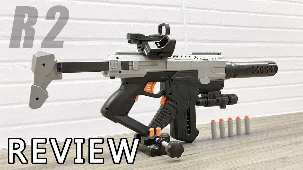 R2 Full Auto High Rate Of Fire Nerf SMG - YouTube