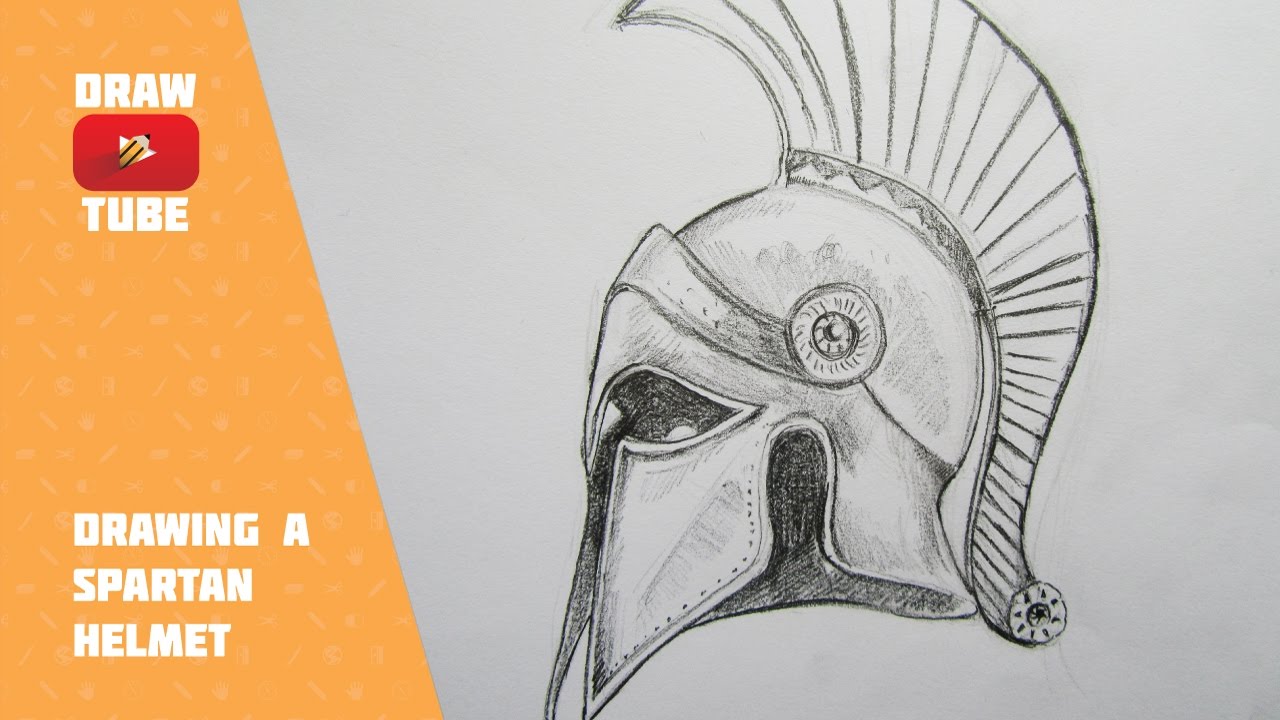 DRAWTUBE - Drawing a Spartan Helmet - YouTube.