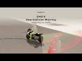 Watch out: Vehicle from behind! Rear Collision Warning keeps your ride safe.
