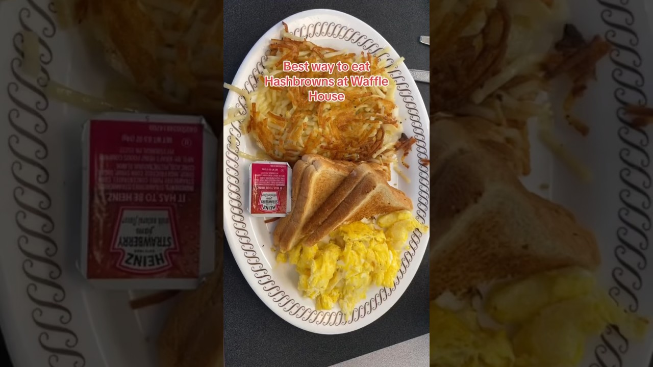 Best way to eat hash browns at Waffle House!!! 