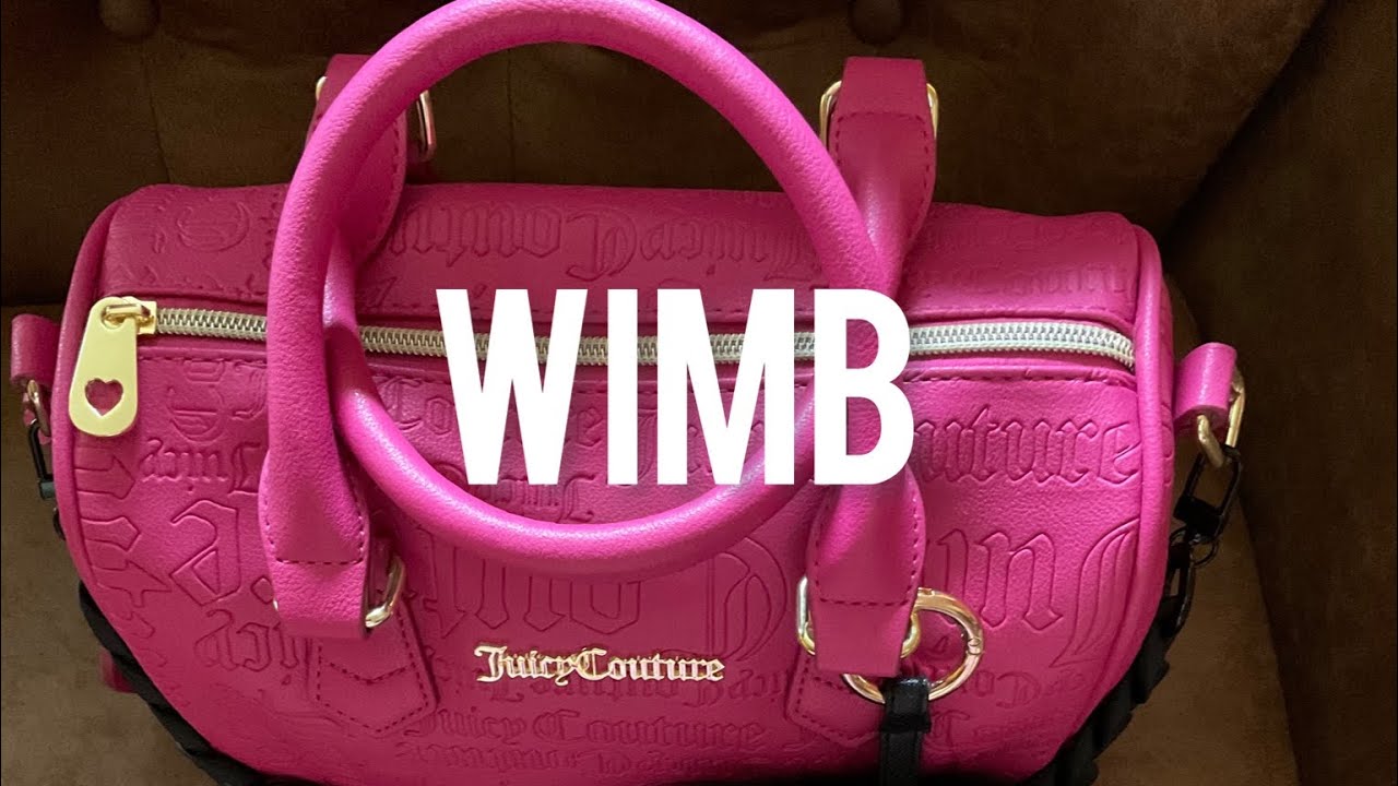What's in my Juicy Couture Raspberry Speedy bag 