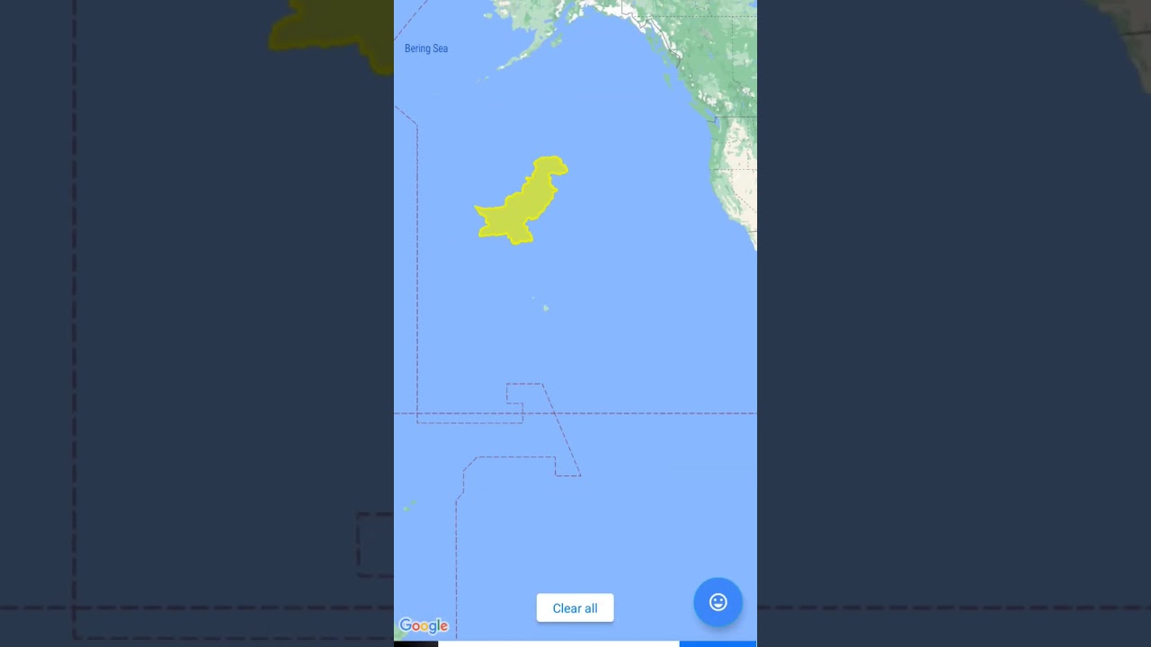 Usa vs Pakistan comparing size map