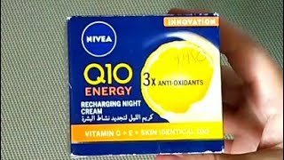 Nivea Q10 ENERGY Recharging Night Cream Review