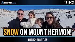 Snow On Mount Hermon And Flowing Streams Draw Travelers To Israels North Kan 11