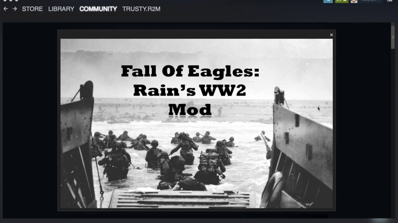 Rain's WW2 Mod has been re uploaded