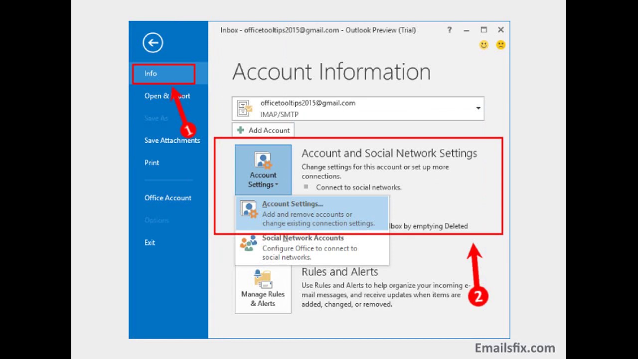 ATT Email Settings For Outlook 2016 YouTube