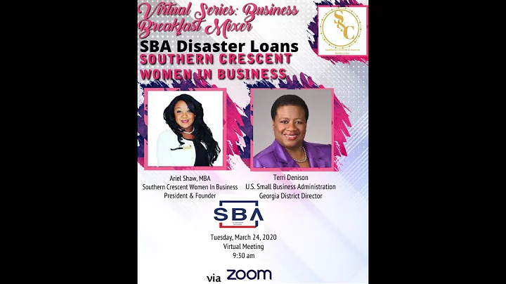 SBA District Director Terri Denison talks with SCW...