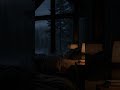 Heavy Rain on a Glass Cabin ⛈️ Dark Screen Sleep #shorts