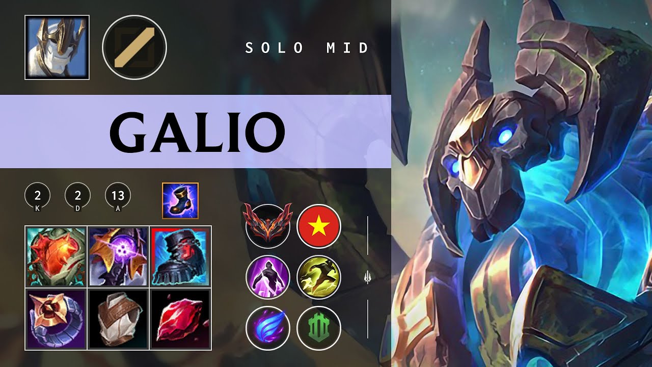 Galio Mid vs Yasuo - VN Grandmaster Patch 26.01