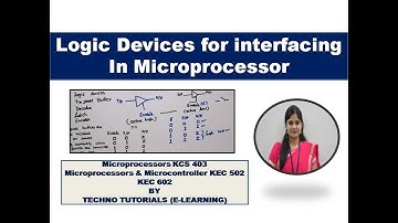 Unit1 L18  | Logic devices for interfacing in microprocessor | Interfacing devices in Microprocessor