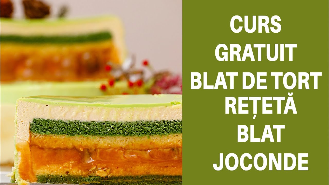 REȚETĂ BLAT DE TORT | BLAT JOCONDE | BLAT DE TORT CU MIGDALE ȘI FISTIC | BLAT UMED DE TORT