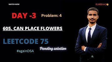 605. Can Place Flowers | Leetcode 75 | #againDSA