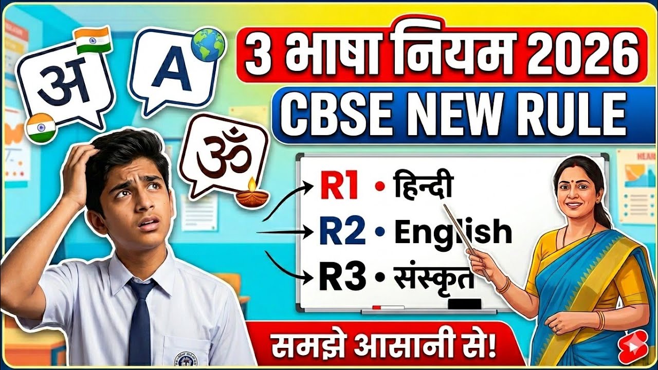 R1 R2 R3 Language Cbse CBSE New 3 Language Formula 2026 😳| R1 R2 R3 Explained | Class 6 से ...