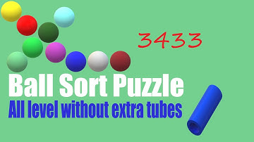 Ball Sort Puzzle Level 3433 🎯 All level without extra tube 😂 Game Walkthrough 😘
