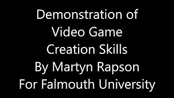 Pong Example Falmouth Uni 2017 - Martyn Rapson