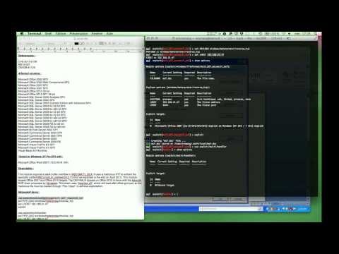 MS12-027 MSCOMCTL ActiveX Buffer Overflow Metasploit Demo