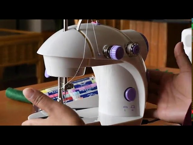 mini maquina de coser portátil manual facil manejo casera