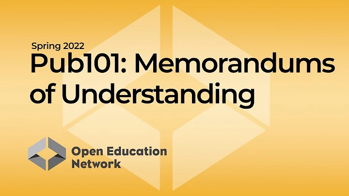 Pub101: Memorandums of Understanding