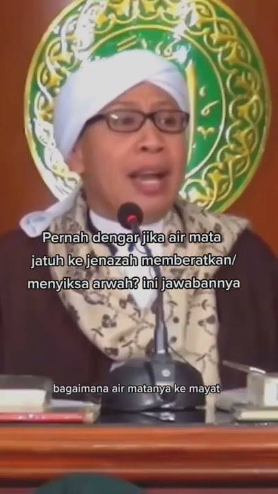KATA BUYA YAHYA | GA ADA DASAR AIR MATA MEMBUAT MAYAT DISIKSA