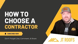 What you need to know when choosing a roofing contractor!